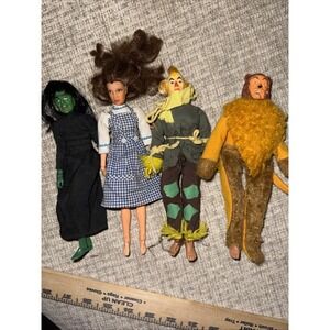 Vtg 1974 MEGO Wizard Of Oz Dolls- Dorothy, Scarecrow, Lion, Witch
